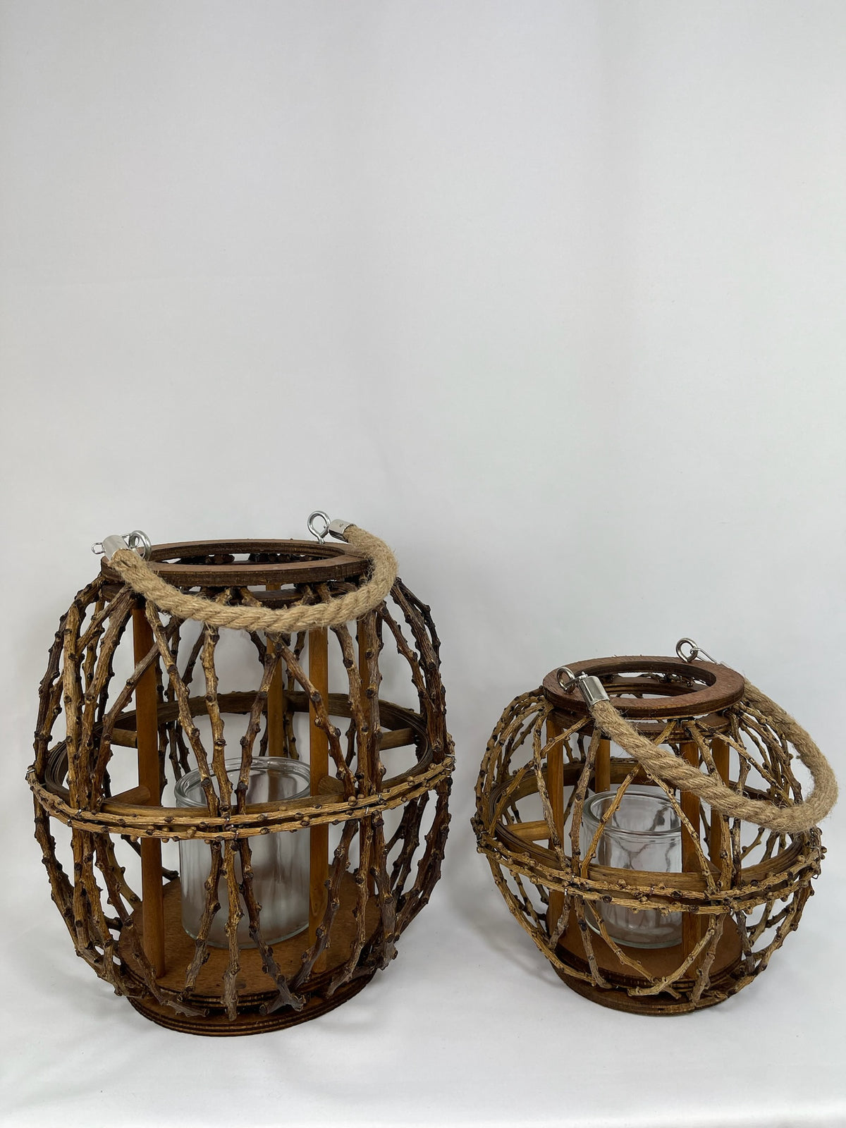 Faroles de Madera Natural - Elegancia Artesana