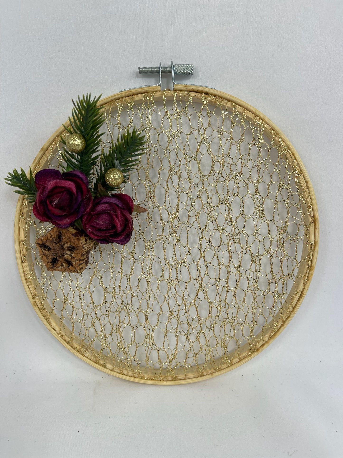 Bastidor Navideño con Detalles de Piña - Estilo Natural